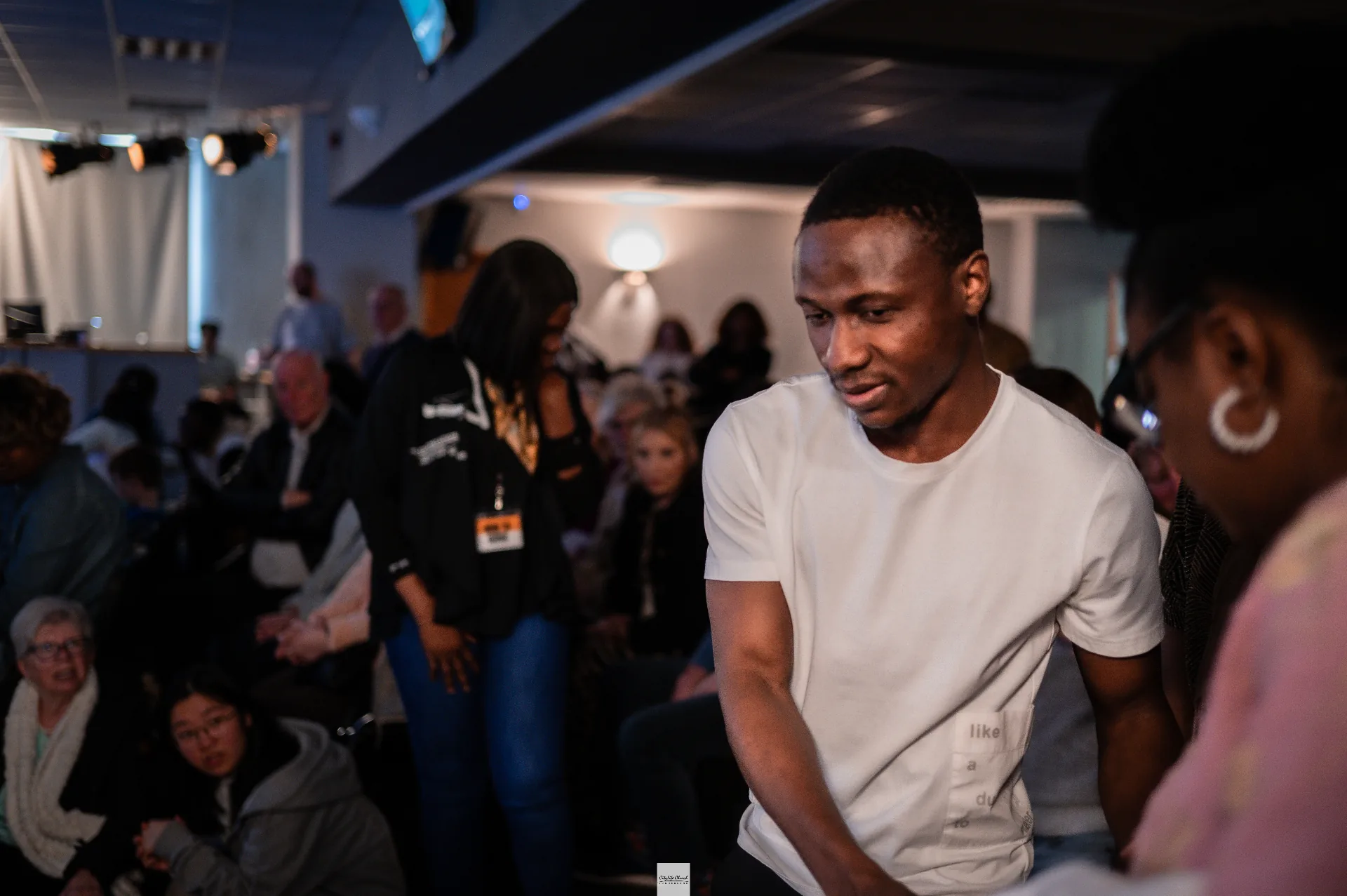 Joseph Ugwu engaging an audience during a live session