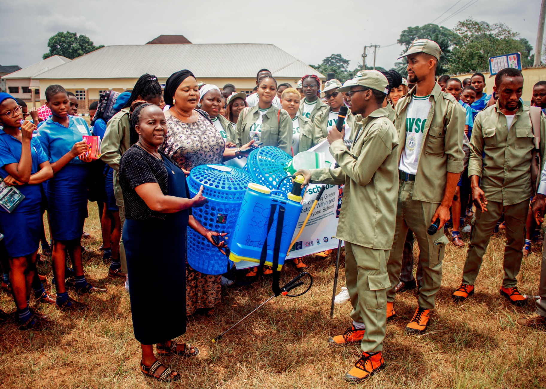 NYSC × Verdant Eco Foundation — promoting green practices within and beyond schools, from programme launch to community handover.