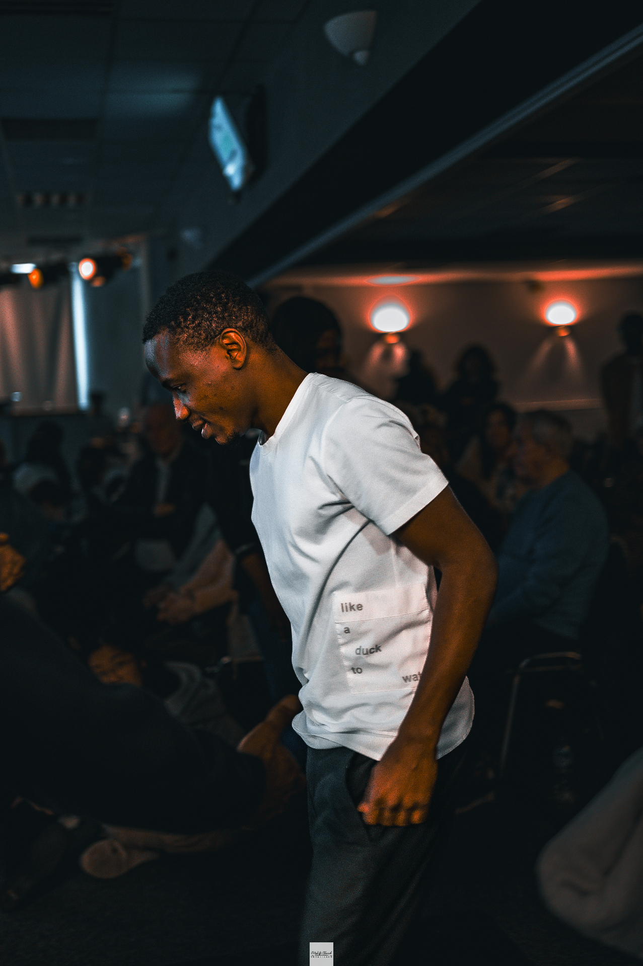 Joseph Ugwu at a Sunderland event, side profile