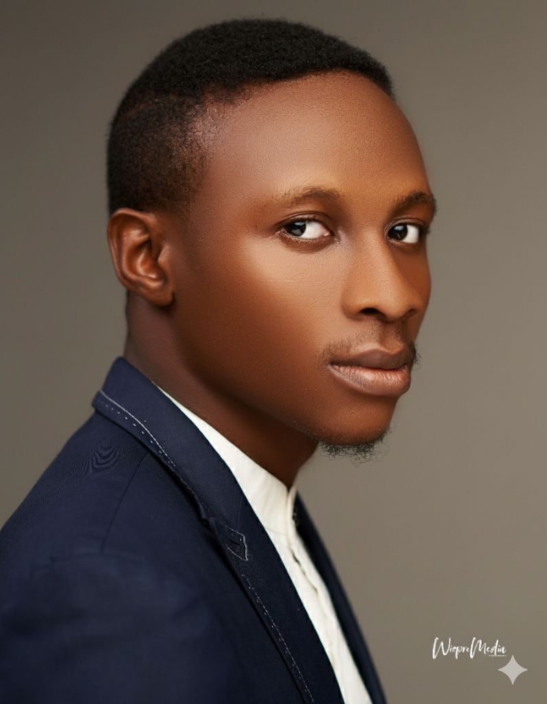 Joseph Ugwu portrait, profile view